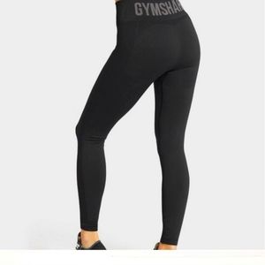 Gymshark flex high waisted leggings Black/Grey